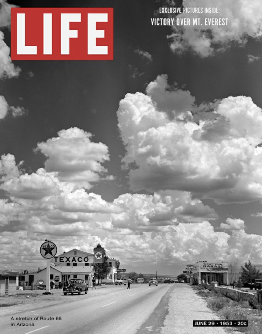 andreas feininger route 66 - Life Exclusive Pictures Inside Victory Over Mt. Everest Texaco A stretch of Route 66 in Arizona 200